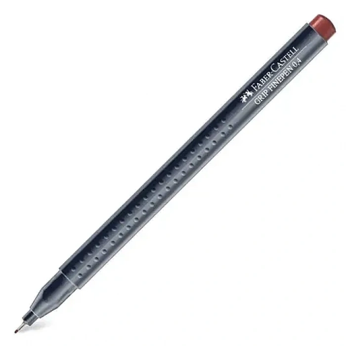 Faber Castell Grip Finepen 0.4 Kahverengi