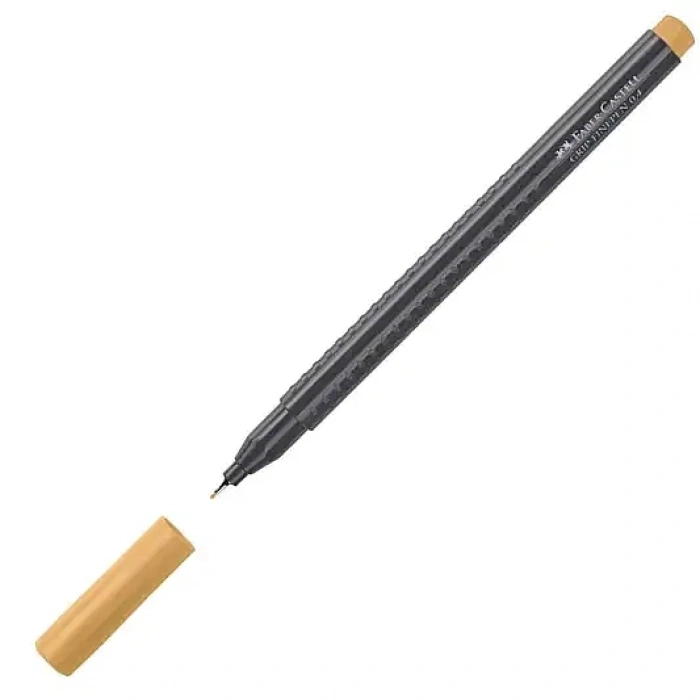 Faber Castell Grip Finepen 0.4 Keçeli Kalem Krom Sarısı