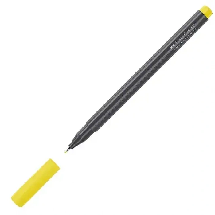 Faber Castell Grip Finepen 0.4 Keçeli Kalem Sarı