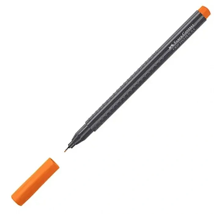 Faber Castell Grip Finepen 0.4 Keçeli Kalem Turuncu