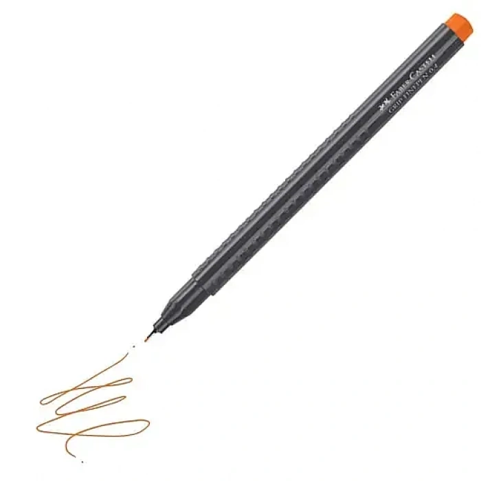 Faber Castell Grip Finepen 0.4 Keçeli Kalem Turuncu