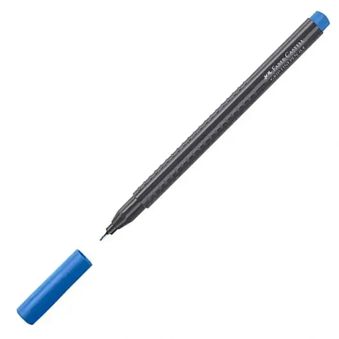 Faber Castell Grip Finepen 0.4 Koyu Mavi