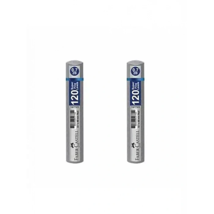 Faber Castell Grip Min 0.5 2B 60 mm 120 Li Gümüş