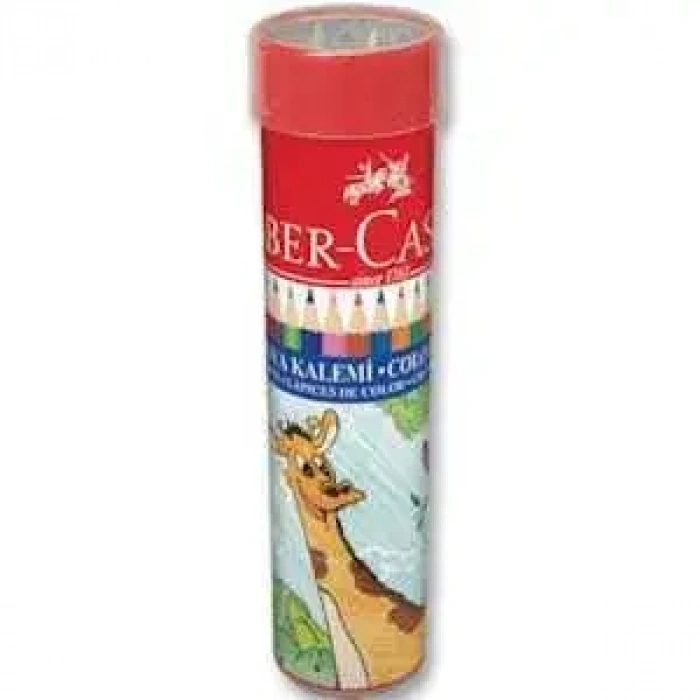 Faber Castell Metal Tüp Kuru Boya Kalemi 24 Renk Tam Boy