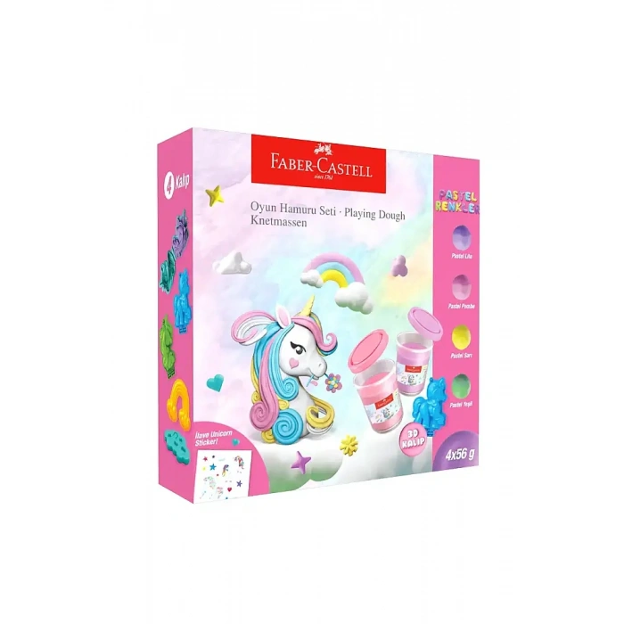 Faber Castell Unicorn Temalı Oyun Hamuru Seti