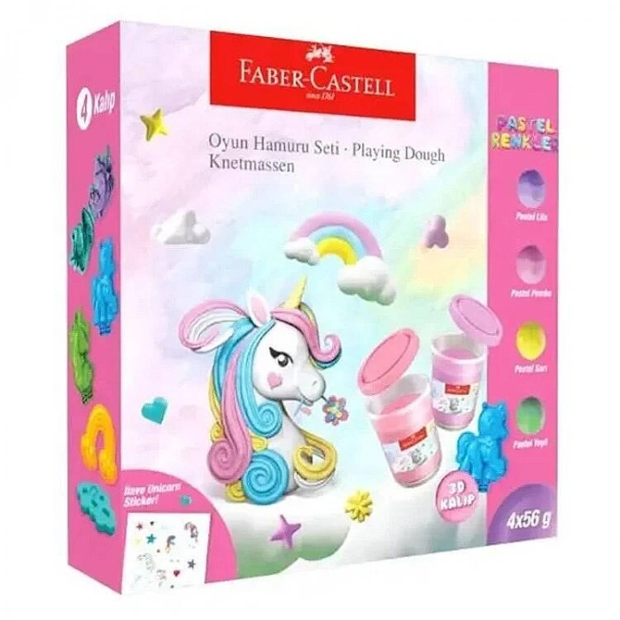 Faber Castell Unicorn Temalı Oyun Hamuru Seti