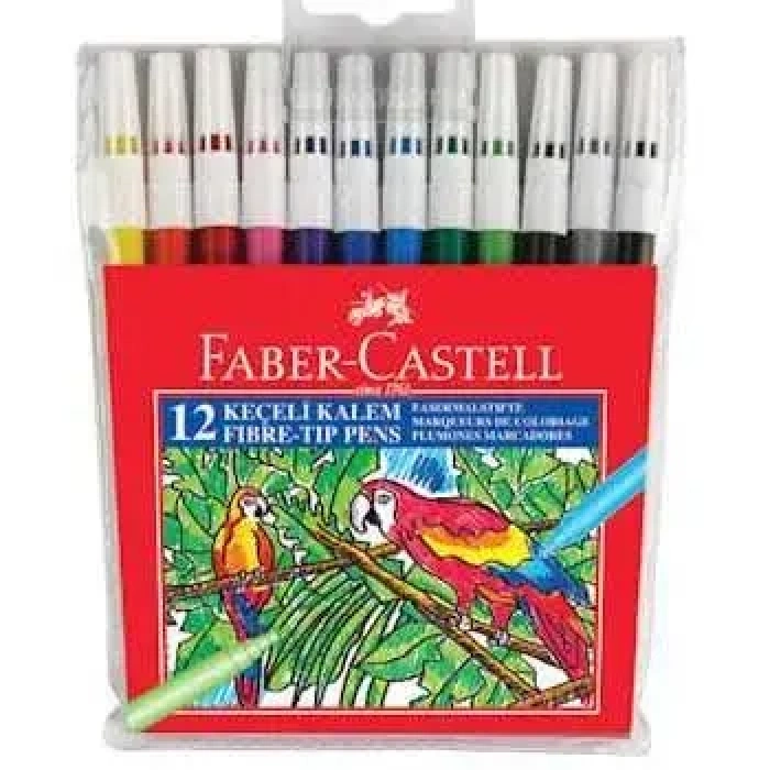 Faber Castell Yıkanabilir Keçeli Kalem 12 Lı