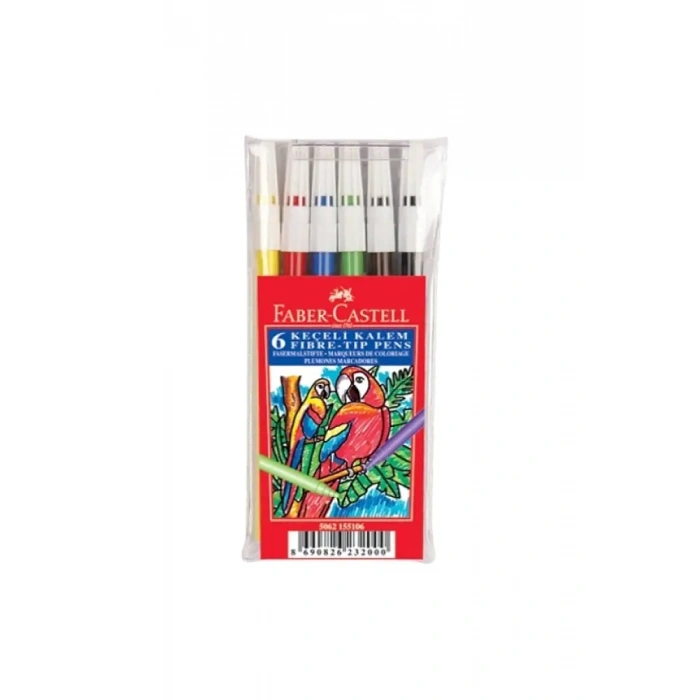 Faber Keçeli Kalem Yıkanabilir 6 Lı
