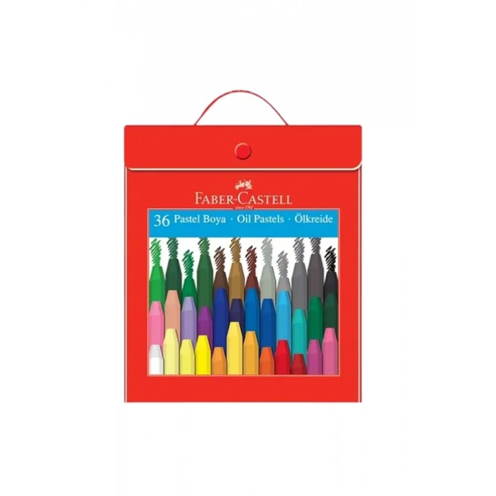 Faber Pastel Boya 36 Renk Plastik Çantalı Tutucaklı