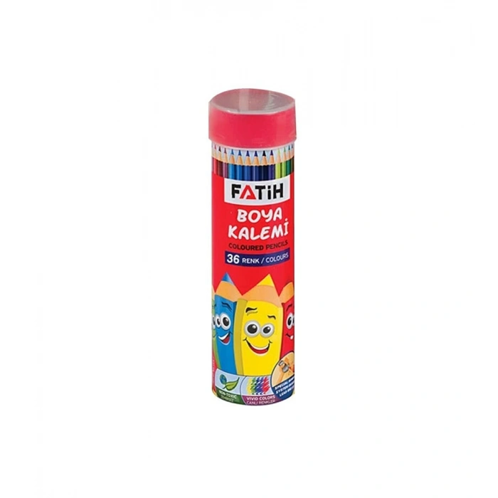 Fatih Metal Tüp Kuru Boya Kalemi 36 Renk Tam Boy
