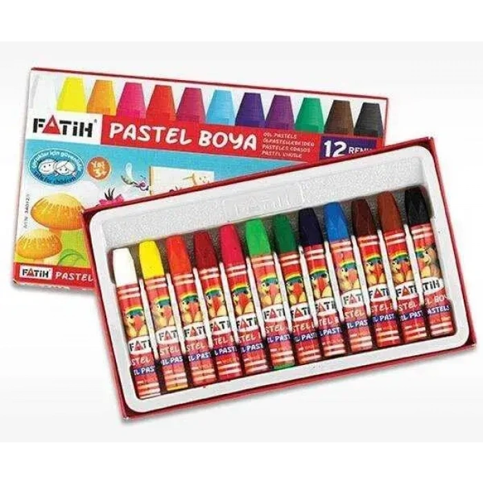 Fatih Oil Pastel Boya Karton Kutu 12 Renk