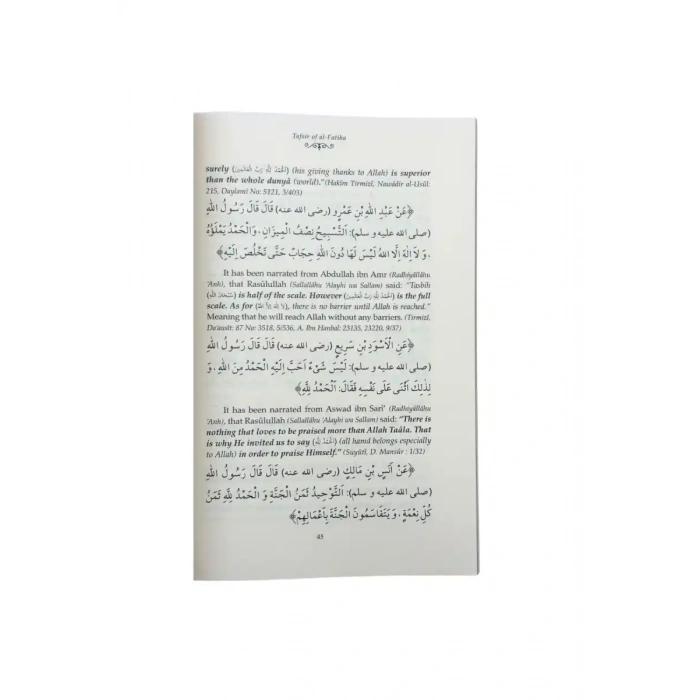 Fatiha Tefsiri İngilizce - Ciltli