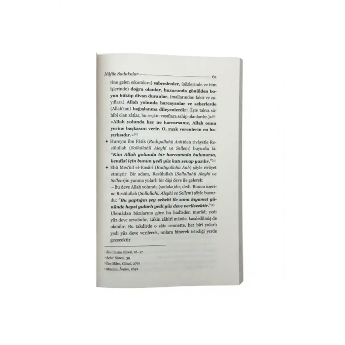 Faziletleriyle Nafile Sadakalar