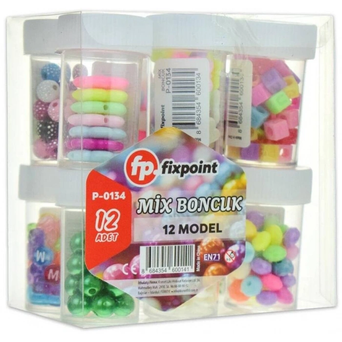 Fıxpoint Boncuk Pk.12 Model Mix P-0134 36*2