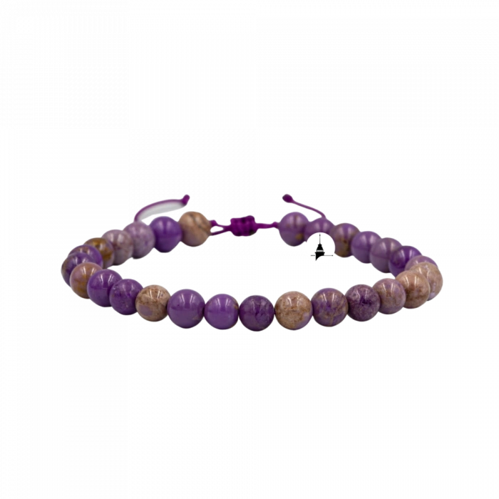 Fosfosiderit 6mm Merdiven Kapama Doğal Taş Bileklik