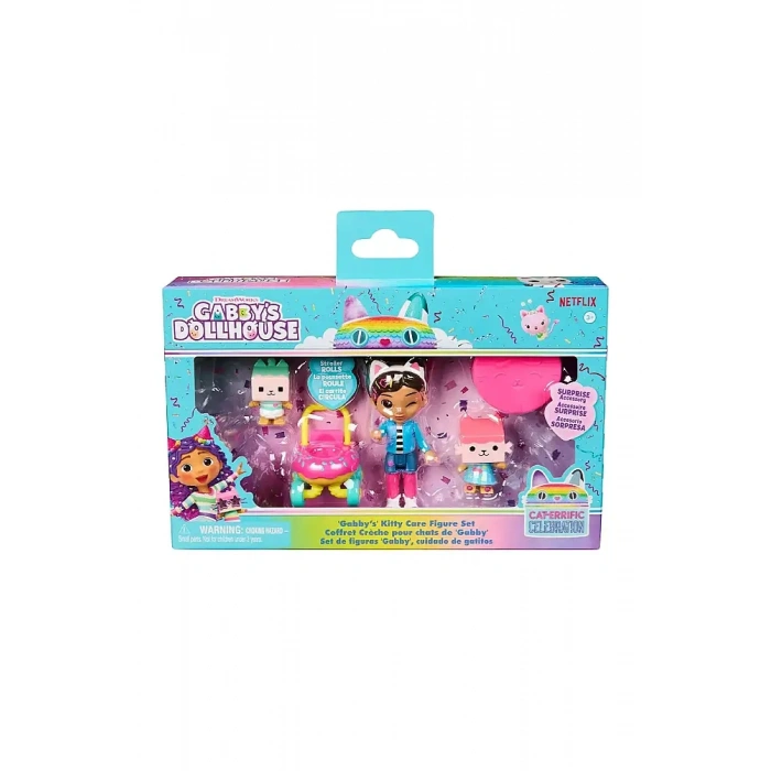Gabbys Dollhouse Kedi Bakımı Figür Seti
