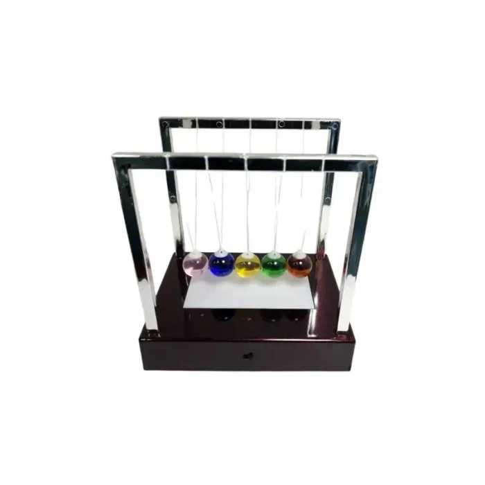 Giftzen Cam Masaüstü Süs Denge Topları Newton Pool