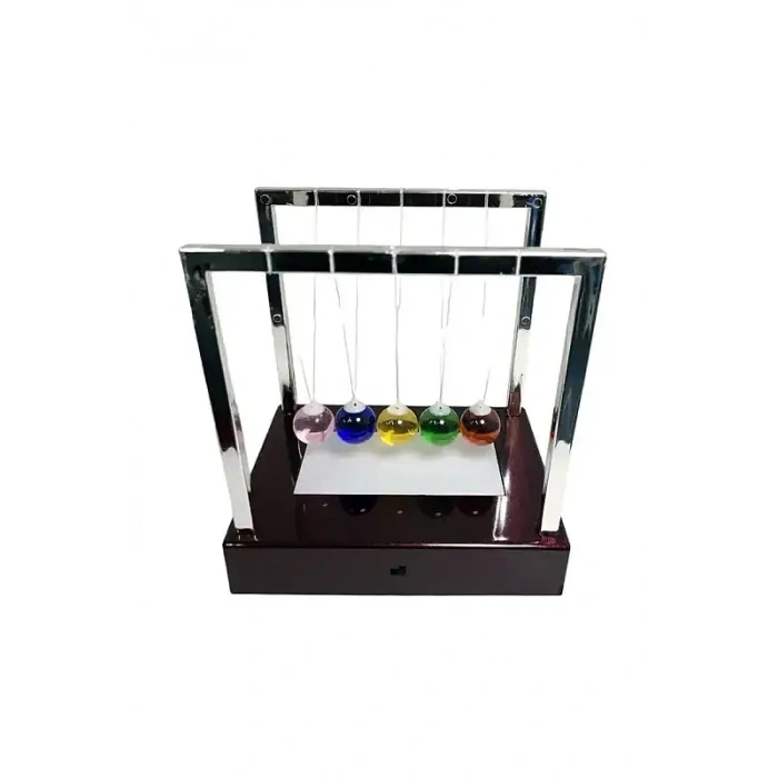 Giftzen Cam Masaüstü Süs Denge Topları Newton Pool