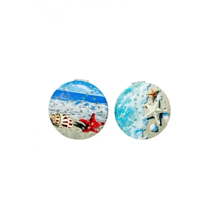 Giftzen Çiçek Desenli Kare Ayna