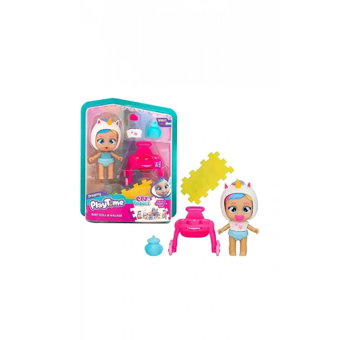 Giochi Preziosi Cry Babies Play Time Mini Bebek + Yürüteç
