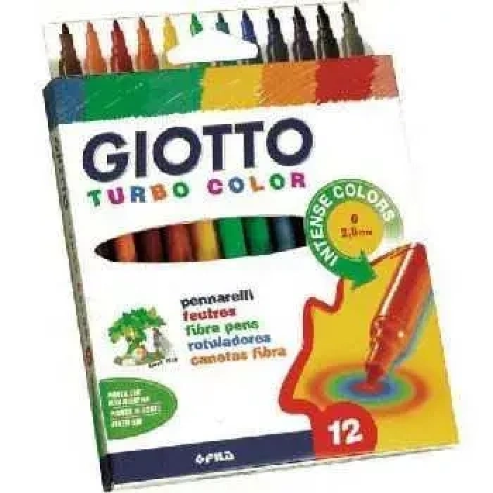 Giotto Turbo Color Keçeli Kalem 12 Li