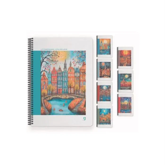 Gıpta City Kareli Defter 60 Yp A4 Sert Kapak İp Dkş