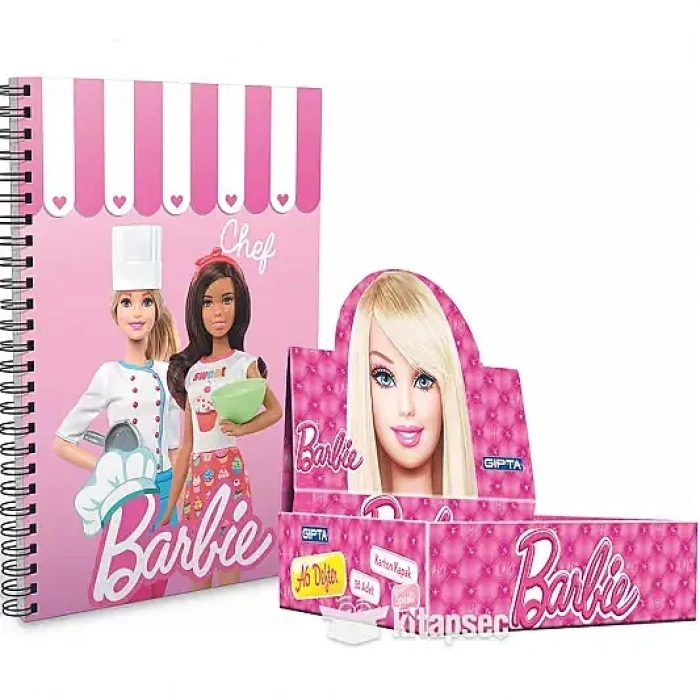 Gıpta Defter Barbie Düz A6 Karton Kapak Spiralli