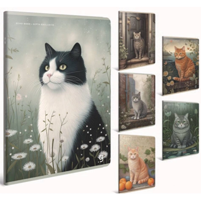 Gıpta Echo Book Çizgili Defter 60 Yp 13x18 Karton Kapak Tel Dkş