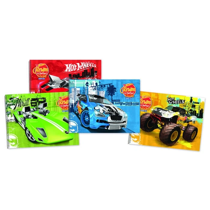 Gıpta Hot Wheels Resim Defteri 15 Yp 17x24 Spiralli