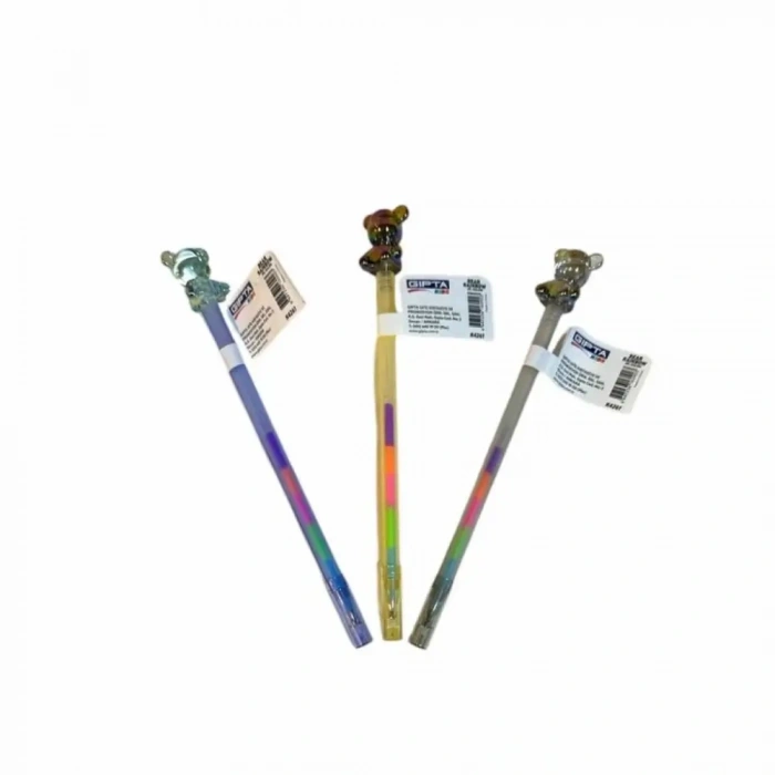 Gıpta Kids Bear Raınbow Ayıcık Başlıklı Renkli Tükenmez Kalem