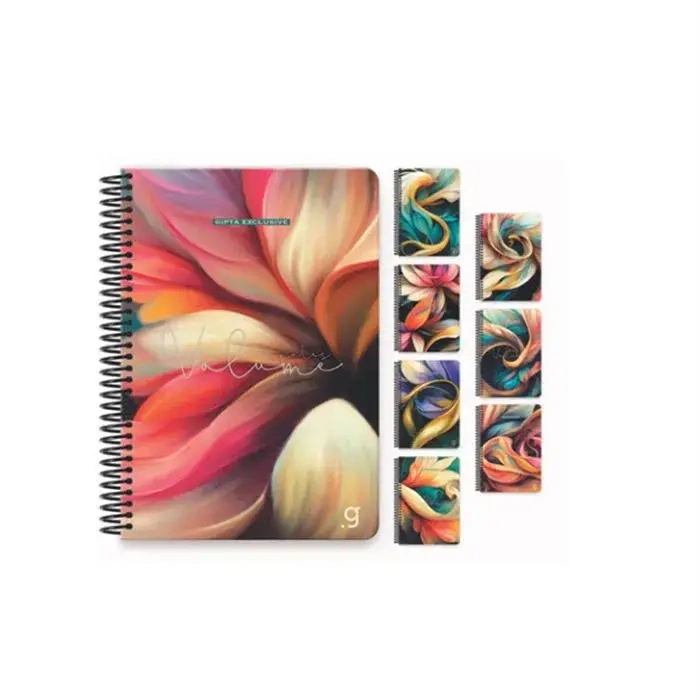 Gıpta Monet Çizgili Defter 100 Yp 17x24 Sert Kapak Spiralli