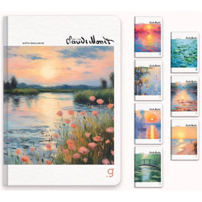 Gıpta Monet Çizgili Defter 96 Yp 17x24 Sert Kapak