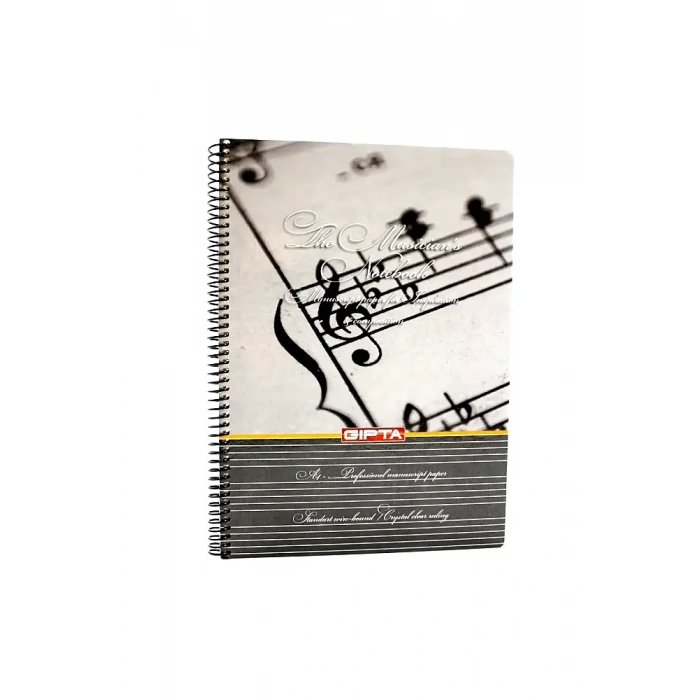 Gıpta Müzik Defteri 80 Yp Ciltli Spiralli