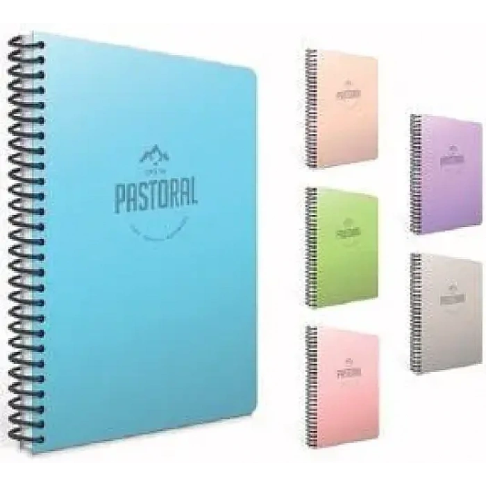 Gıpta Pastoral Çizgili Defter 120 Yp A4 Plastik Kapak Spiralli