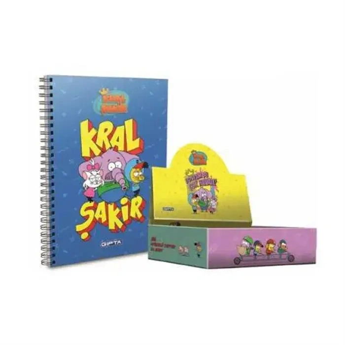 Gıpta Pastoral Çizgili Defter 40 Yp A4 Pastoral Kapak Spiralli