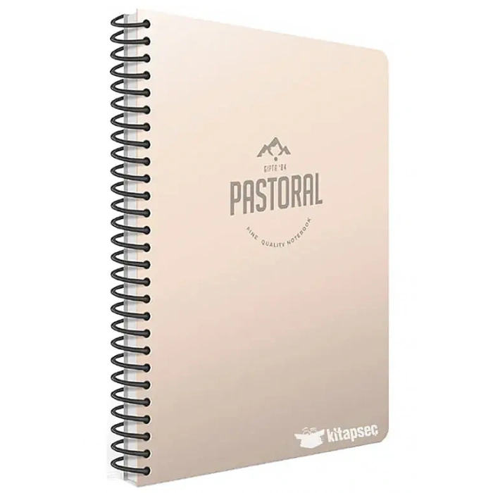 Gıpta Pastoral Çizgili Defter 60 Yp A4 Plastik Kapak Spiralli