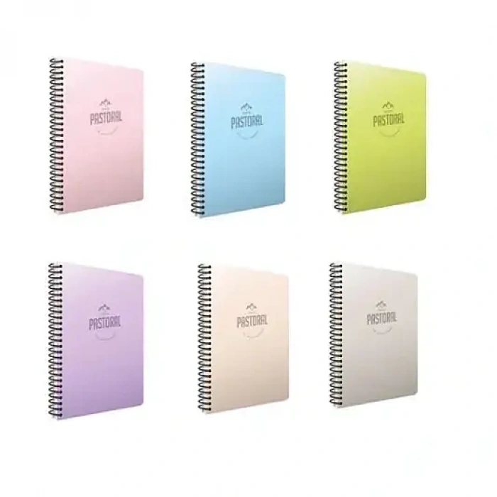 Gıpta Pastoral Çizgili Defter 72 Yp A4 Pastoral Kapak Spiralli
