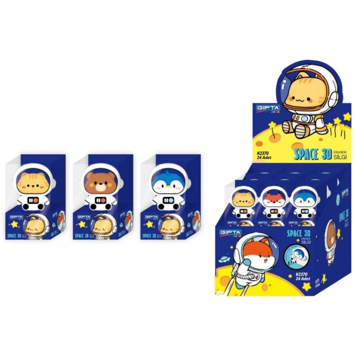 Gıpta Space Figürlü 3D Silgi