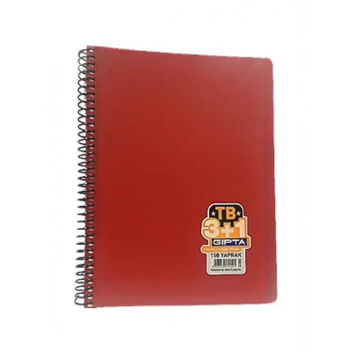 Gıpta Tb Defter 150 Yp A4 3+1 Pastoral Spiralli