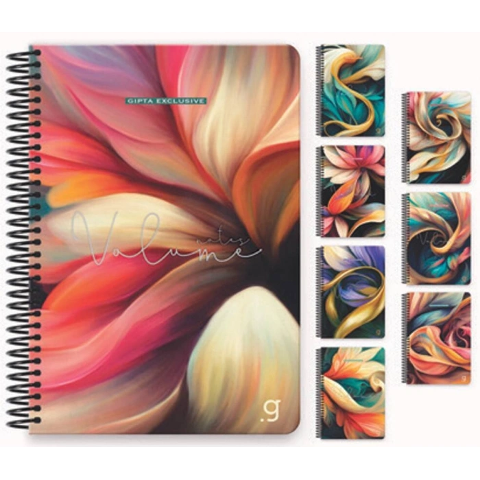 Gıpta Volume Kareli Defter 100 Yp 17X24 Sert Kapak Spiralli