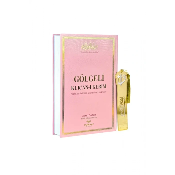 Gölgeli Pembe Kuranı Kerim Orta Boy