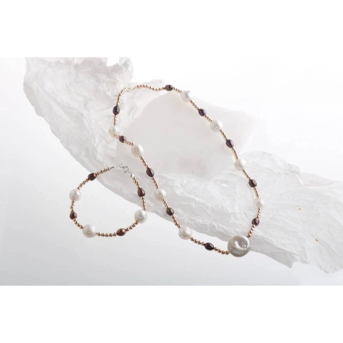 Gün Işığı, Hematit Aksesuar İnci Takı Seti