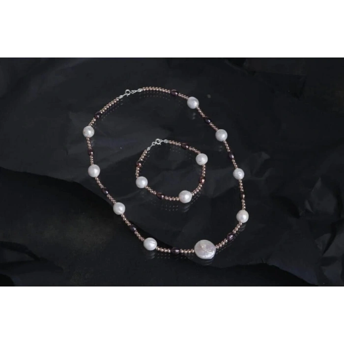 Gün Işığı, Hematit Aksesuar İnci Takı Seti