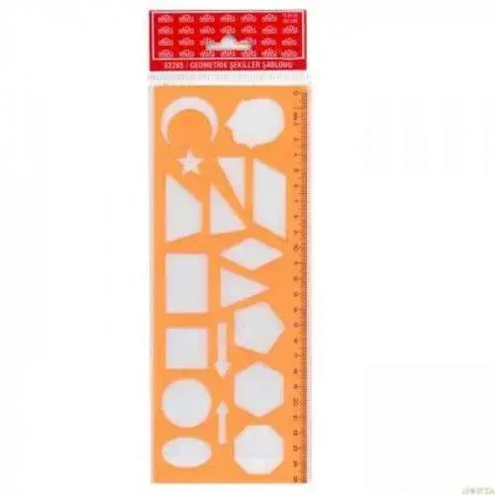 Hatas Geometrik Şekiller Şablonu 25 cm