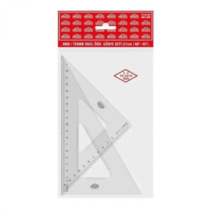 Hatas Teknik Gönye Seti 21 cm 60-45