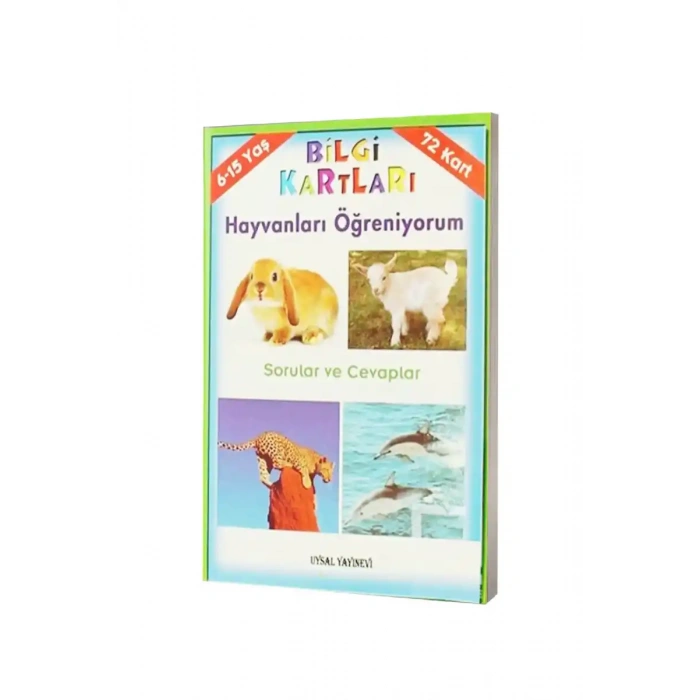 Hayvanları Öğreniyorum - Bilgi Kartları - 6-15 Yaş
