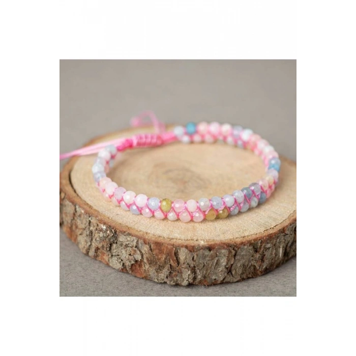 Helidor 3-4mm Çift Sıra Doğal Taş Bileklik