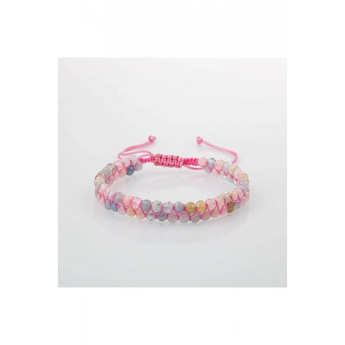 Helidor 3-4mm Çift Sıra Doğal Taş Bileklik