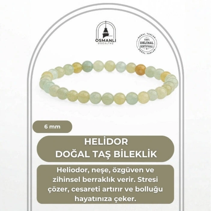Helidor 6mm Doğal Taş Bileklik
