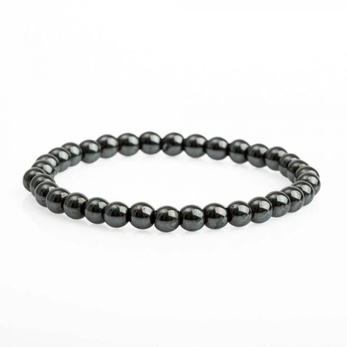 Hematit 6mm Doğal Taş Bileklik